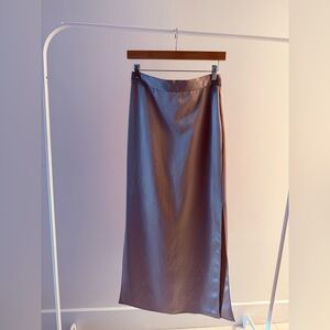 Ross Gold Silk Skirt from Nonchalant